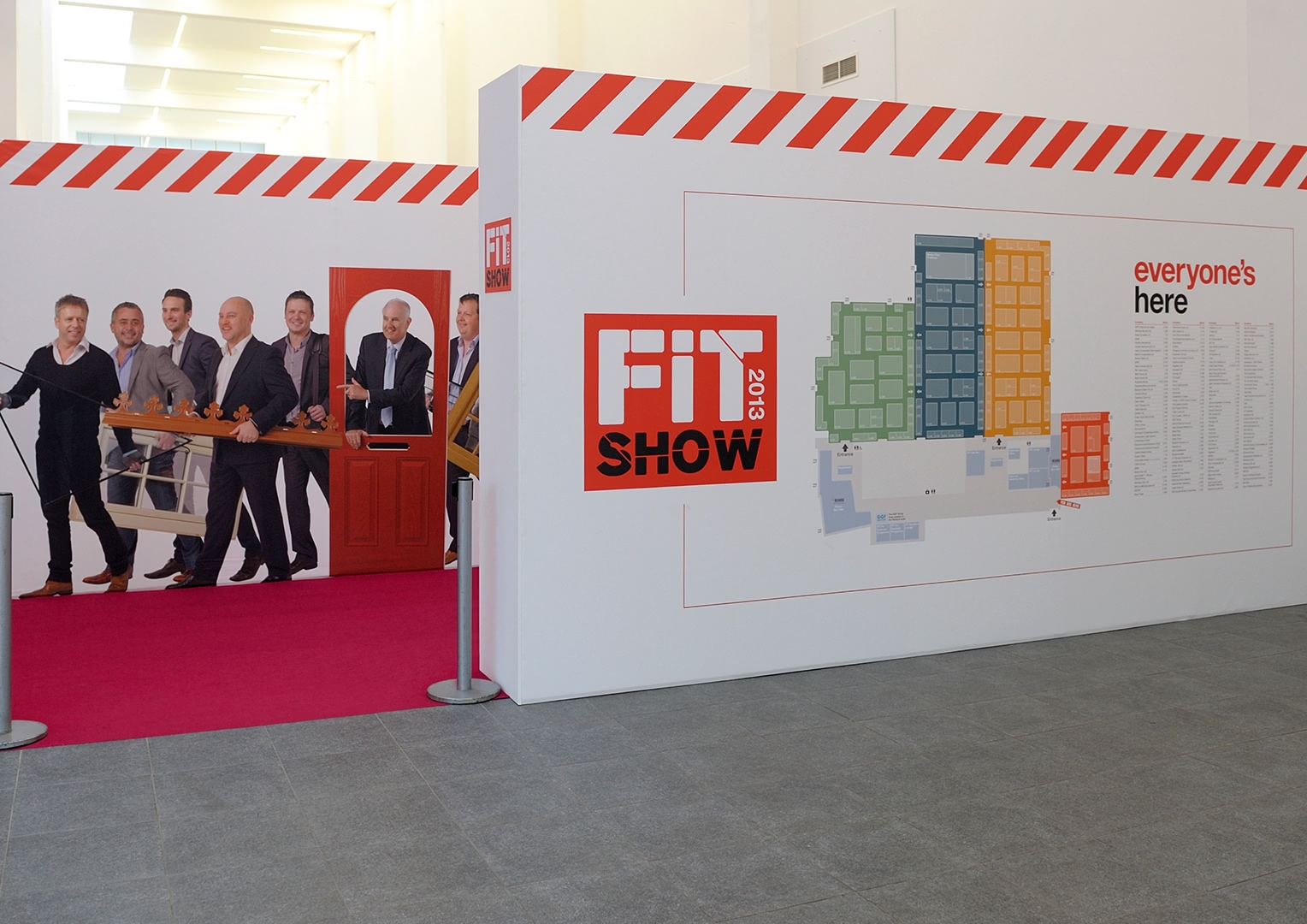 The Fit Show Event. Panels. Creative artwork and graphic design.