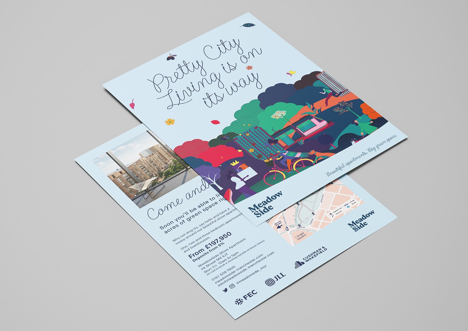 Leaflet Design and artwork for the Meadowside Development