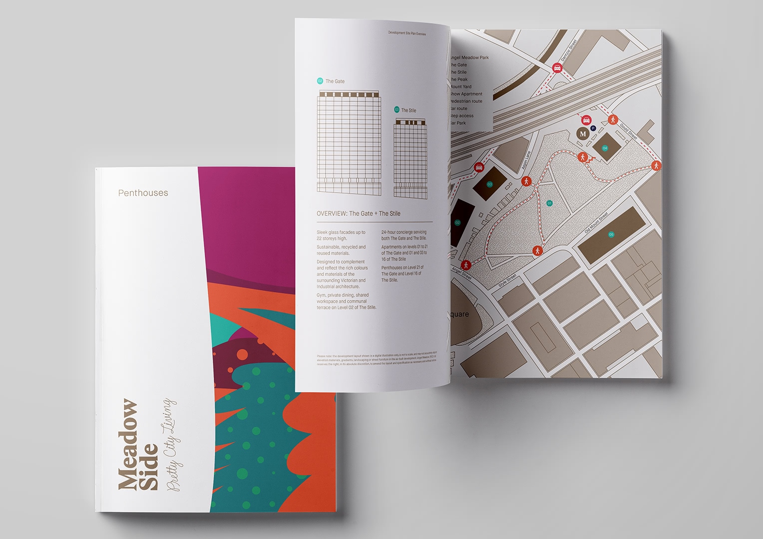 Brochure Design and artwork for the Meadowside Development