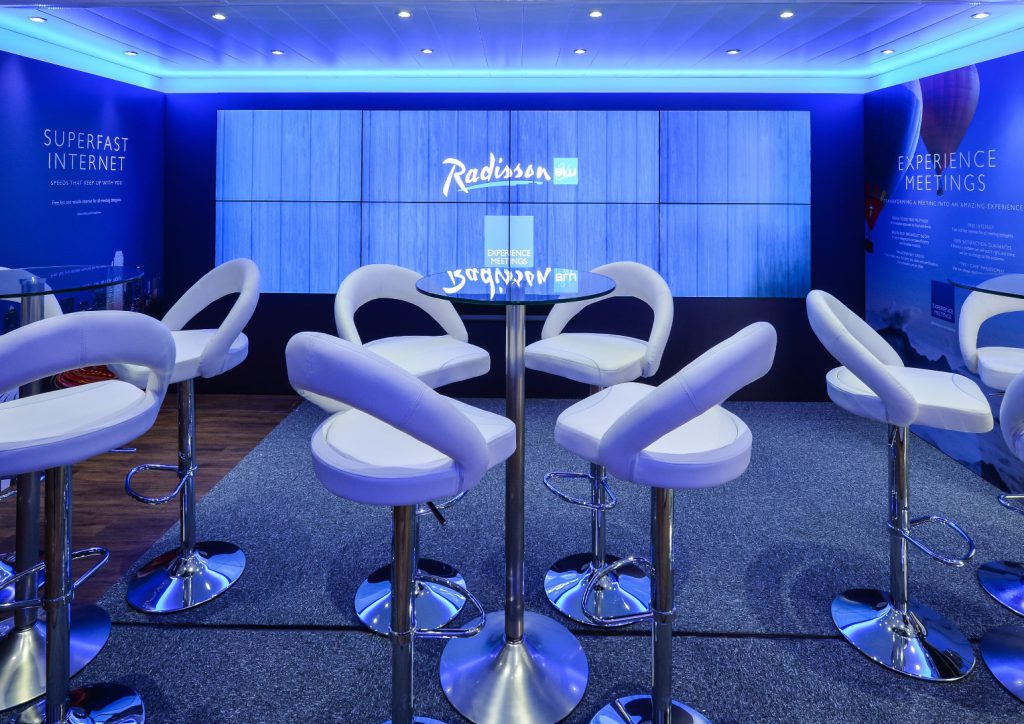 Radisson Blu Hotels. Experience Meetings Truck. Large format branding. Creative artwork and graphic design.